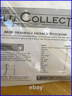 Dimensions Gold Heavenly Herald Stocking 8639 Cross Stitch Kit NEW missing pic