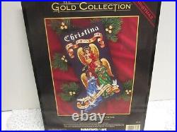 Dimensions Gold Herald Angels 16 Stocking Counted Cross Kit 8531 NIP Sealed USA