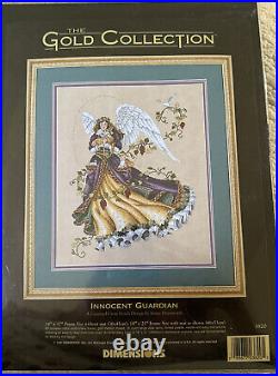 Dimensions Gold INNOCENT GUARDIAN Cross Stitch Kit #3820 USA Made Angel & Deer