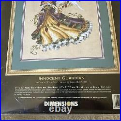 Dimensions Gold INNOCENT GUARDIAN Cross Stitch Kit #3820 USA Made Angel & Deer