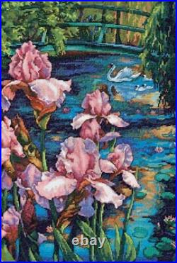 Dimensions Gold Iris and Swan Cross Stitch Kit 70-35264 NEW and GIFT QUALITY