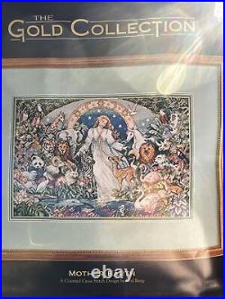 Dimensions Gold MOTHER EARTH CROSS STITCH KIT Animals 3797 NEW In Bag USA Made