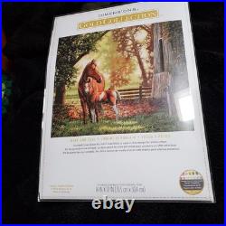 Dimensions Gold Mare and Foal Horses Counted Cross Kit #35260 NEW 14 x 12