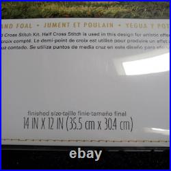 Dimensions Gold Mare and Foal Horses Counted Cross Kit #35260 NEW 14 x 12
