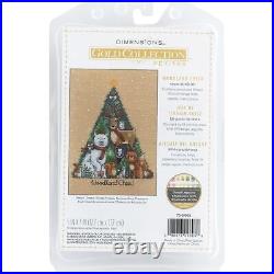 Dimensions Gold Petite Counted Cross Stitch Kit 5X7-Woodland Cheer (18 Count)