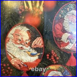 Dimensions Gold SPIRIT OF SANTA ORNAMENTS Cross Stitch 8755 Set of 6 SEALED