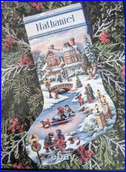 Dimensions Gold Winters Twilight Stocking Cross Stitch Kit 8666 Christmas Dimensions Gold Winters Twilight Stocking Cross Stitch Kit 8666 Christmas