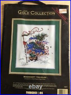 Dimensions Gold cross stitch kit Windswept Traveler 1995 NEW