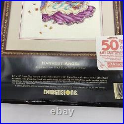 Dimensions Harvest Angel Gold Collection Cross Stitch Kit Laine Gordon 1995 Fall