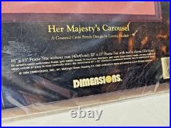 Dimensions Her Majesty's Carousel The Gold Collection Cross Stitch Kit Vintage