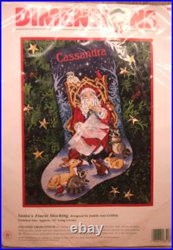 Dimensions Holiday Christmas Santa's Finest Stocking Cross Stitch Griffith 8518