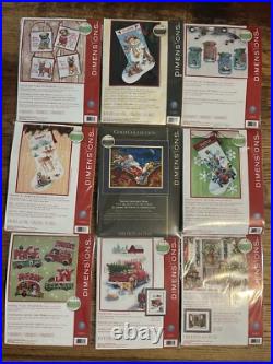 Dimensions Holiday Collection Cross Stitch Kit Lot Of 9 Brand New Art Supplies