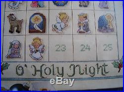 Dimensions Holiday Counted Cross ADVENT CALENDAR Kit, O'HOLY NIGHT, Morehead, 8762