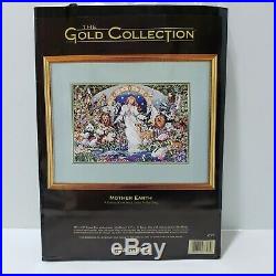 Dimensions Mother Earth Gold Collection Cross Stitch Kit RARE HTF Open Package