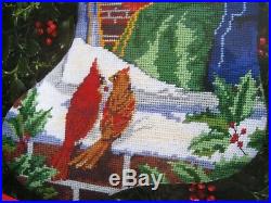 Dimensions Needlepoint Holiday Stocking Kit, COZY CHRISTMAS, Himsworth, 9101,16