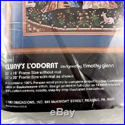 Dimensions Needlepoint Kit Cluny Lodorat Tapestry #2128 Sealed Lady Unicorn Lion