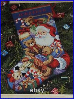 Dimensions Needlepoint SANTA'S TOYS Stocking Kit 9129 16 New