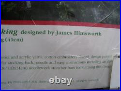 Dimensions Needlepoint Stocking Kit, CHRISTMAS COZY, Himsworth, Mom, Child, 9101,16