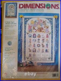 Dimensions O'Holy Night Advent Calendar Counted Cross Stitch Kit Morehead