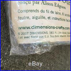 Dimensions Polar Bear Joy Stocking Needlepoint Kit Christmas 9140 12 mesh 2007