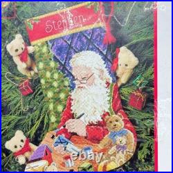 Dimensions Santa's Toy Christmas Stocking Needlepoint Kit 16 original pkg #9123 Dimensions Santa's Toy Christmas Stocking Needlepoint Kit 16 original pkg #9123