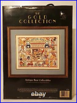 Dimensions THE GOLD COLLECTION Cross Stitch Kit Antique Bear Collectibles 1993