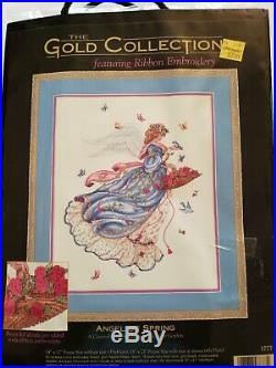 Dimensions The Gold Collection Angel Of Spring Counted Cross Stitch Kit, New