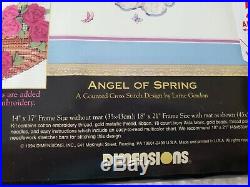 Dimensions The Gold Collection Angel Of Spring Counted Cross Stitch Kit, New