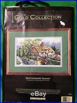 Dimensions The Gold Collection Bedfordshire Sunset 3796 Counted Cross Stitch Kit