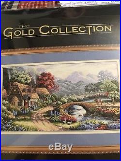 Dimensions The Gold Collection Cross Stitch ENGLISH VALLEY COTTAGE #35019Sealed