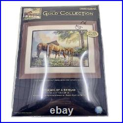 Dimensions The Gold Collection Horses by a Stream Counted Cross Stitch Kit 35174