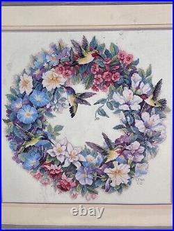 Dimensions- The Gold Collection-Hummingbird Wreath-Counted Cross Stitch-New-2004