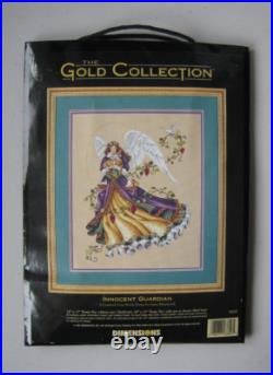 Dimensions The Gold Collection Innocent Guardian Angel Cross Stitch Kit 3820 Vtg