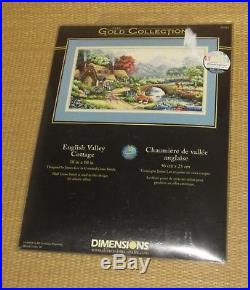 Dimensions The Gold Collection NEW English Valley Cottage Cross Stitch 35019
