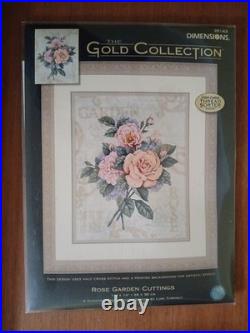 Dimensions The Gold Collection Rose Garden Cuttings Counted Cross Stitch Kit