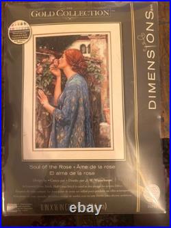 Dimensions The Gold Collection Soul of the Rose Cross Stitch 11 x 16