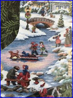 Dimensions The Gold Collection Winter's Twilight Stocking Cross Stitch Kit #8666