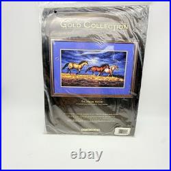 Dimensions Thunder Ridge, 3853 Counted X Stitch Kit 1997, Gold Collection Sealed