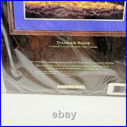 Dimensions Thunder Ridge, 3853 Counted X Stitch Kit 1997, Gold Collection Sealed