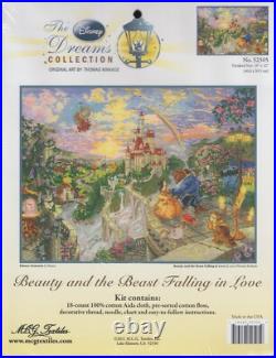 Disney Collection Beauty and the Beast Falling in Love Cross Stitch Kit 52505