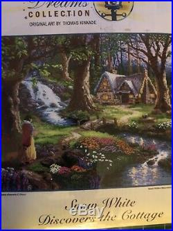 Disney Dreams Collection Kinkade Snow White Discovers The Cottage Cross Stitch