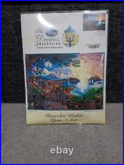 Disney Dreams Collection Pinocchio Wishes Upon A Star Cross Stitch Kit Kinkade