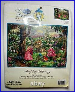 Disney Dreams Collection Sleeping Beauty Thomas Kincade Cross Stitch Kit NEW