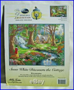 Disney Dreams Collection Snow White Discovers the Cottage Cross Stitch Kit