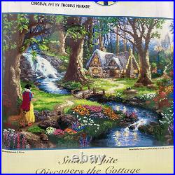 Disney Dreams Collection Snow White Thomas Kinkade Counted Cross Stitch Kit NIP