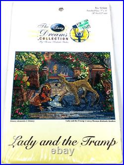 Disney Dreams Collection Thomas Kinkade Lady and the Tramp Cross stitch 5 x 7