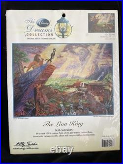 Disney Dreams Collection by Thomas Kinkade Lion King Cross Stitch Kit. Sealed