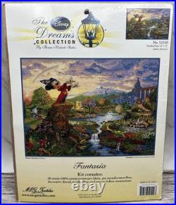 Disney Dreams Fantasia Mickey Mouse Thomas Kinkade Cross Stitch Kit