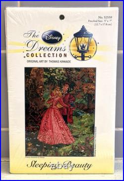 Disney Dreams Sleeping Beauty Cross Stitch Kit Thomas Kinkade 5 x 7 NEW #52559