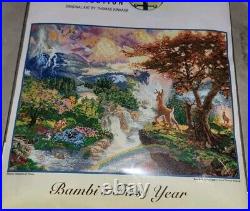 Disney Dreams Thomas Kinkade Bambi's First Year Counted Cross Stitch Kit 52504